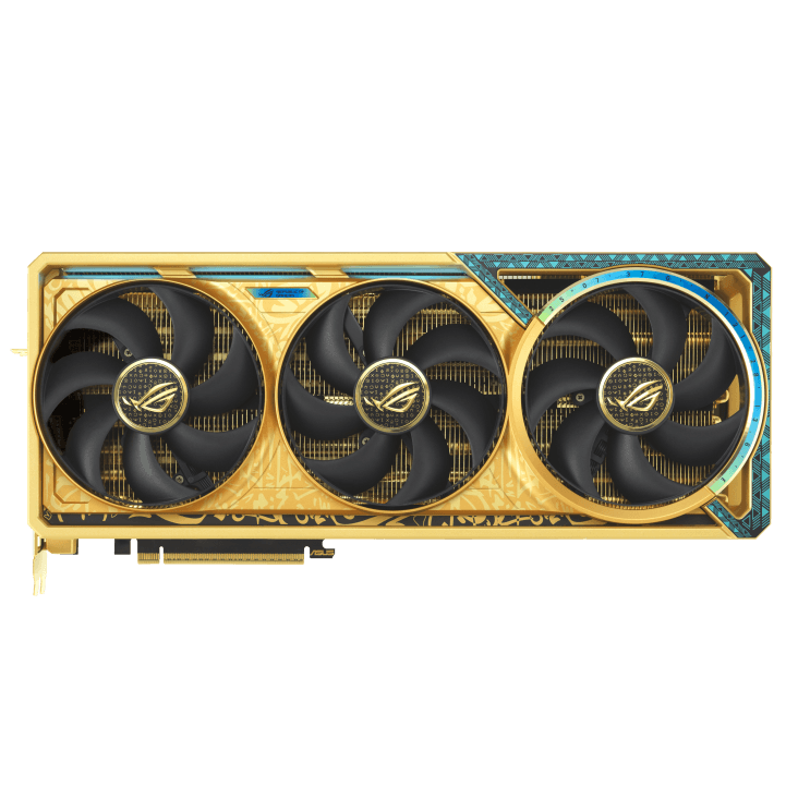 Asus ROG Astral Dhahab OC GeForce RTX 5090 32GB GDDR7 Gold / Black image