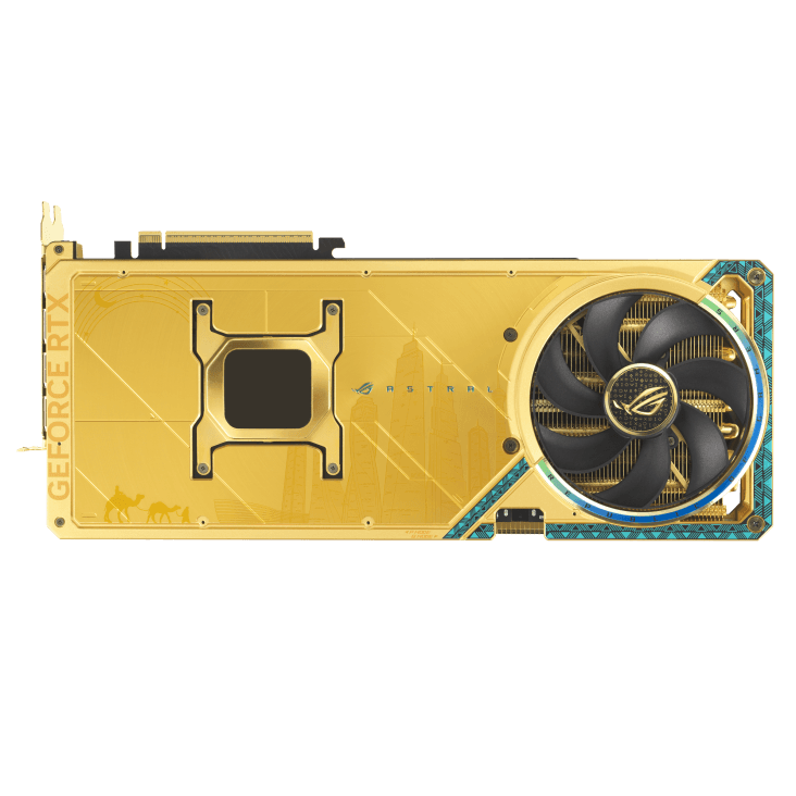 Asus ROG Astral Dhahab OC GeForce RTX 5090 32GB GDDR7 Gold / Black image