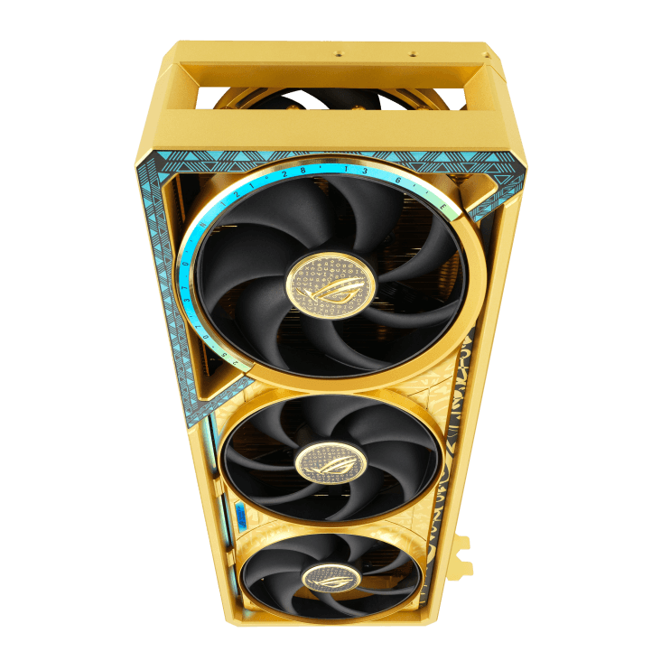 Asus ROG Astral Dhahab OC GeForce RTX 5090 32GB GDDR7 Gold / Black image