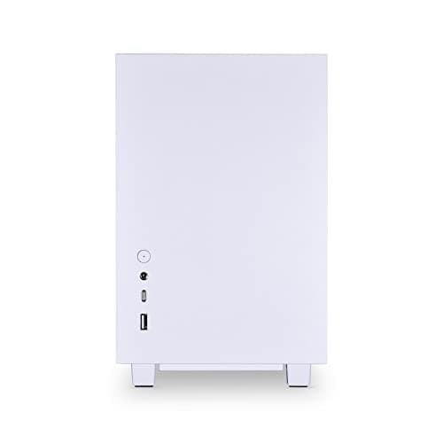 Lian Li Q58 (PCIe 3.0) Mini-ITX Desktop White with Tempered Glass Side Panel, USB 3.2 Gen 2 Type-C, USB 3.2 Gen 1 Type-A, and 342 x 170 x 250 mm dimensions image
