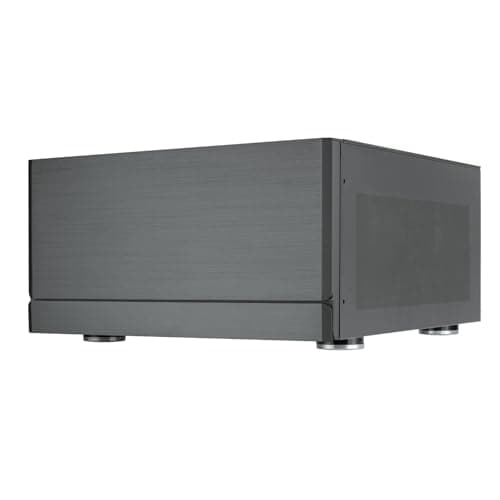 Silverstone Crown 04 HTPC Black with Mesh Side Panel and USB 3.2 Gen 2 Type-C USB 3.2 Gen 1 Type-A main image