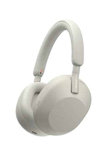 Sony XM5 Closed-Back Silver Headphones main image