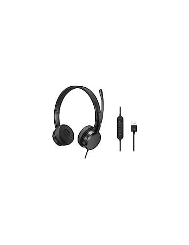 Lenovo 4XD1K18260 Closed-Back Black Headphones image