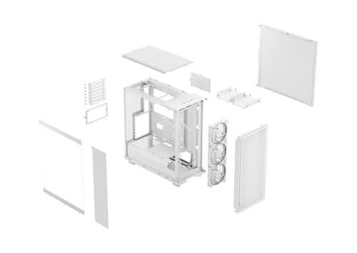 Fractal Design Epoch RGB ATX Mid Tower White Tempered Glass Side Panel image
