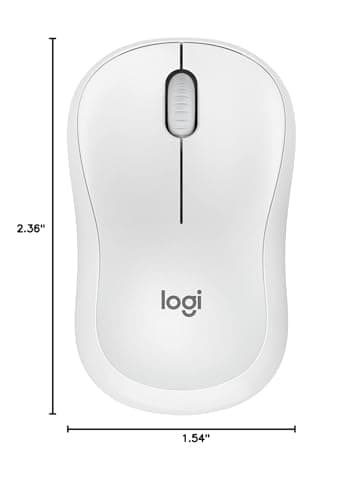 Logitech M240 Silent Bluetooth Wireless Optical White Mouse image