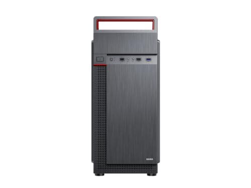 SAMA Sama-S88-BK ATX Mid Tower Black / Red with Tempered Glass Side Panel and USB 3.2 Gen 1 Type-A, USB 2.0 Type-A image