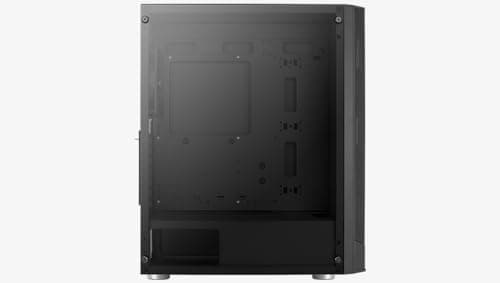 Aerocool Prism V1 ATX Mid Tower Black Tempered Glass Side Panel image