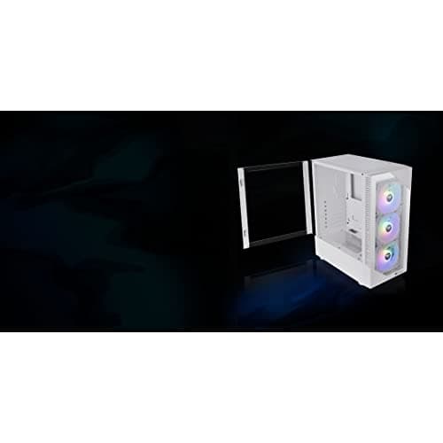 Thermaltake View 200 ATX Mid Tower White Tempered Glass ARGB USB 3.2 Gen 1 Type-A image