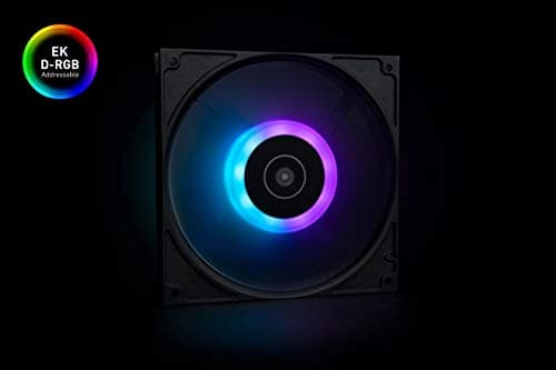 EK EK-Vardar EVO 140ER 140mm Black / White Addressable RGB PWM 84 CFM 1-Pack image