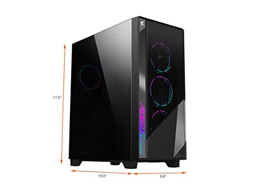 Gigabyte AORUS C500 ATX Mid Tower Black Tempered Glass image
