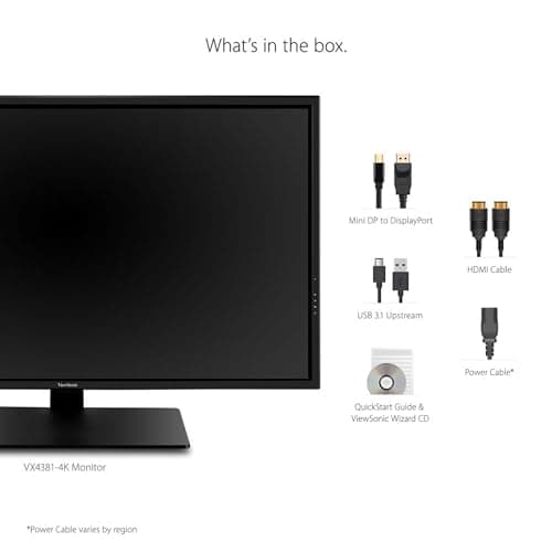ViewSonic VX4381-4K 43" 4K 0Hz VA Monitor image