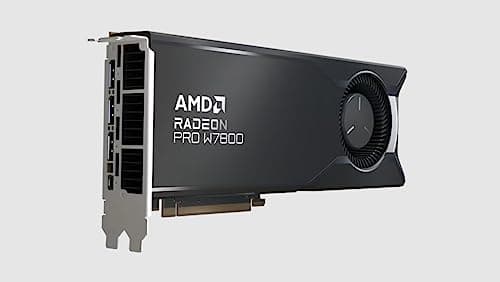AMD 100-300000075 Radeon PRO W7800 32GB GDDR6 Black image