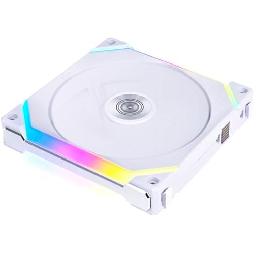Lian Li UNI FAN SL V2 140mm White / Silver PWM Addressable RGB 77.6 CFM 1-Pack image