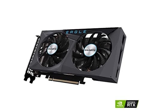 GIGABYTE GeForce RTX 3050 Eagle OC 8G Graphics Card, 2X WINDFORCE Fans, 8GB 128-bit GDDR6, GV-N3050EAGLE OC-8GD Video Card image