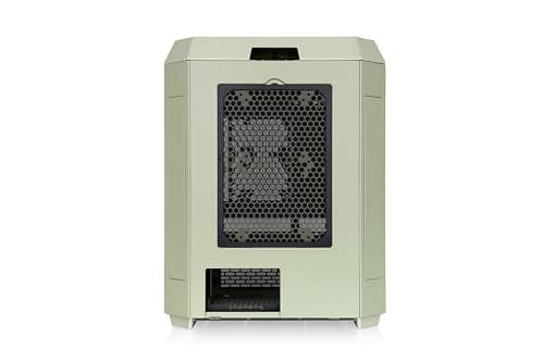 Thermaltake The Tower 600 ATX Mid Tower Green with Tempered Glass Side Panel and USB 3.2 Gen 2 Type-C, USB 3.2 Gen 1 Type-A Front Panel image