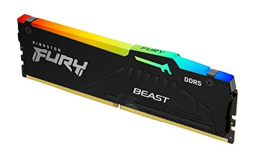 Kingston FURY Beast RGB Black DDR5-5600 CL40 32GB (1x32GB) image