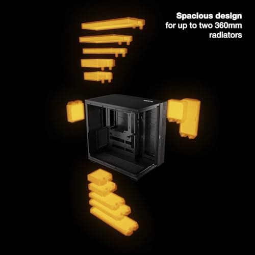 be quiet! Light Base 600 DX ATX Mid Tower Black with Tempered Glass Side Panel, USB 3.2 Gen 2 Type-C, USB 3.2 Gen 1 Type-A image