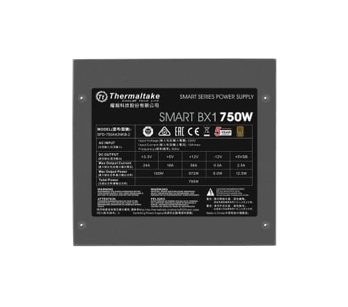 Thermaltake Smart BX1 Black Certified ATX 750W Non-Modular 80+ Bronze image