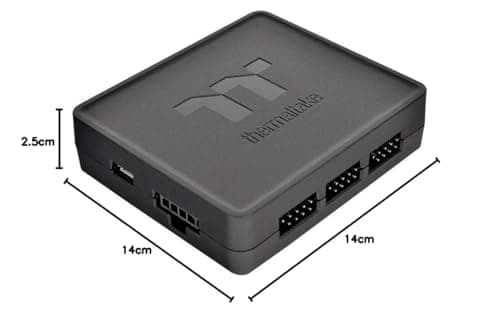 Thermaltake Riing Trio 14 RGB TT Premium Edition 140mm RGB PWM 60.68 CFM Black 3-Pack image