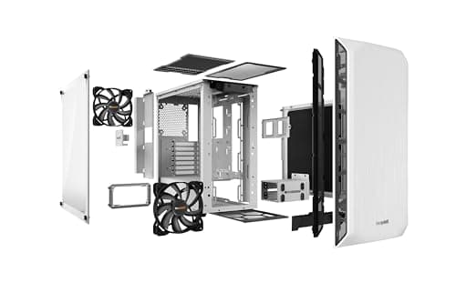 be quiet! Pure Base 500 ATX Mid Tower White with Tempered Glass Side Panel and USB 3.2 Gen 1 Type-A image