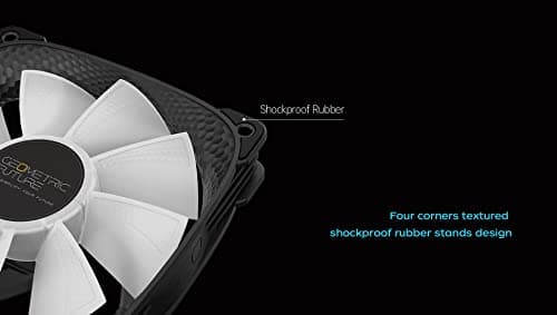 Geometric Future Squama 2505 120mm Yellow / Black PWM 91.3 CFM 3-Pack image