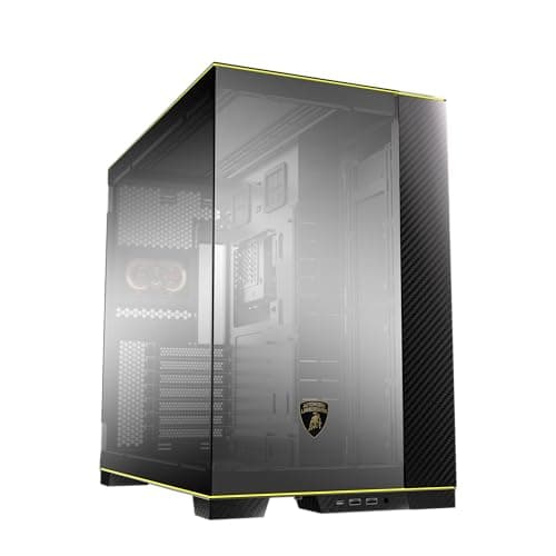Lian Li O11D EVO RGB Automobili Lamborghini ATX Mid Tower Black / Gold Tempered Glass image