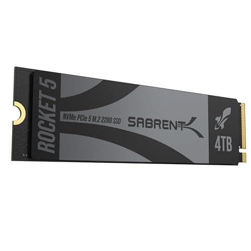 Sabrent Rocket 5 4TB M.2-2280 SSD PCIe 5.0 X4 NVMe image