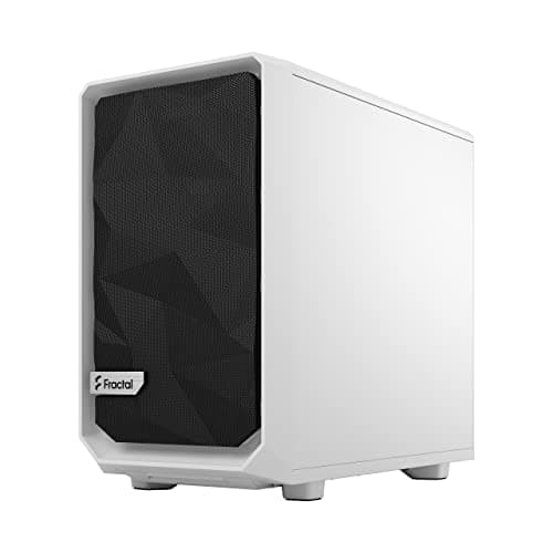 Fractal Design Meshify 2 Nano Mini-ITX Tower White with Tempered Glass Side Panel and USB 3.2 Gen 2 Type-C USB 3.2 Gen 1 Type-A image
