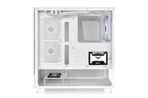 Thermaltake View 270 ATX Mid Tower White Tempered Glass Side Panel, SNOW image