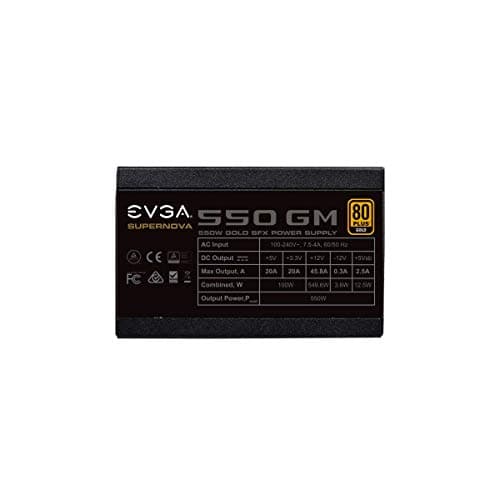 EVGA SuperNOVA 550 GM SFX 550W Fully Modular 80+ Gold Certified image