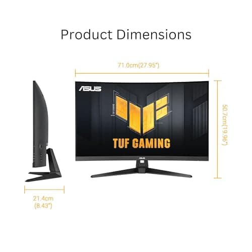 Asus TUF Gaming VG32WQ3B 31.5" 1440p 180Hz VA Curved Monitor image