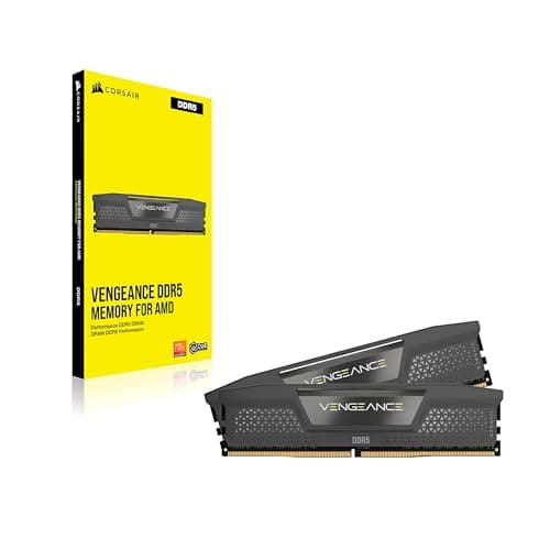 Corsair Vengeance 64GB (2 x 32GB) DDR5-6000 PC5-48000 CL30 Dual Channel Desktop Memory Kit CMK64GX5M2B6000C30 image