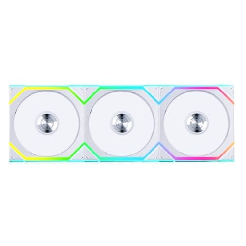 Lian Li UNI FAN SL Wireless 120mm White Addressable RGB PWM Reverse Blade 3-Pack image