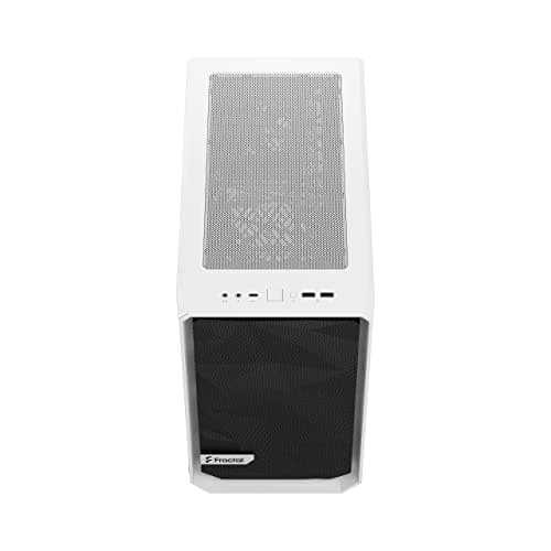Fractal Design Meshify 2 Nano Mini-ITX Tower White with Tempered Glass Side Panel and USB 3.2 Gen 2 Type-C USB 3.2 Gen 1 Type-A image