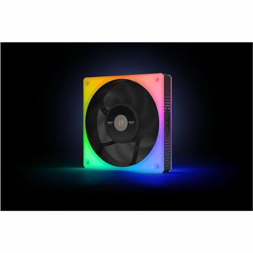 Thermaltake TOUGHFAN 12 120mm Black 53.75 CFM RGB 3-Pack image