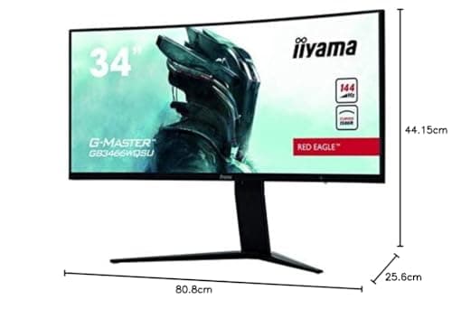 iiyama G-Master GB3466WQSU-B1 34" 3440x1440 144Hz VA Curved Monitor image