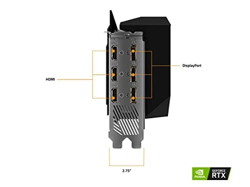 Gigabyte AORUS MASTER GeForce RTX 3080 LHR 12GB GDDR6X Black image