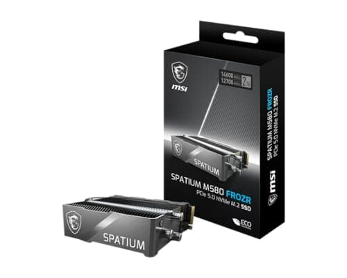 MSI SPATIUM M580 FROZR 4TB SSD M.2-2280 PCIe 5.0 X4 NVMe image