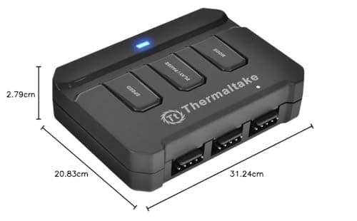 Thermaltake Water 3.0 Riing RGB Water 280mm 81.2 CFM RGB Black / Red image