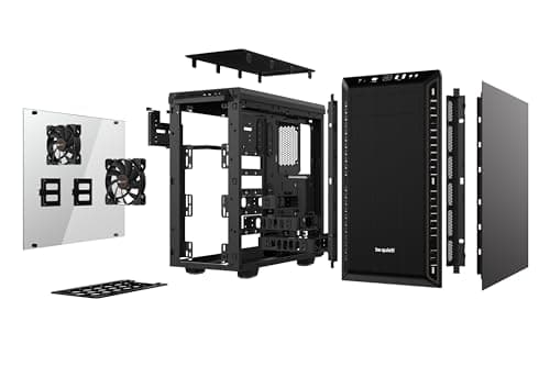 be quiet! Pure Base 600 ATX Mid Tower Black Tempered Glass Side Panel image