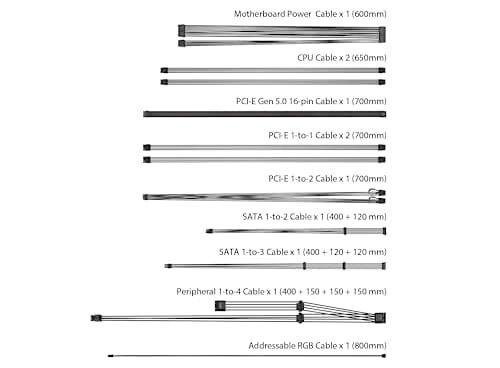 Asus ROG Strix Aura Edition Black 1000W Fully Modular 80+ Gold Certified image