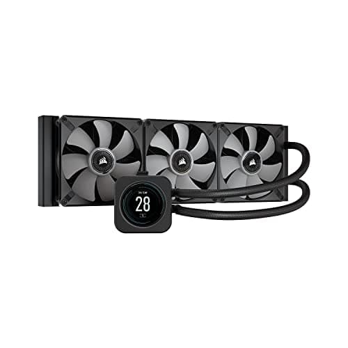 Corsair iCUE H150i ELITE LCD 58.1 CFM Water 360mm Black image