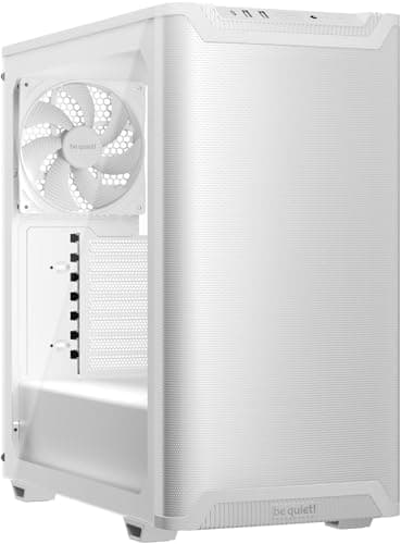 be quiet! Pure Base 501 Airflow ATX Mid Tower White Tempered Glass image