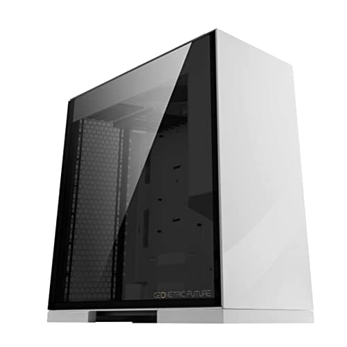 Geometric Future Model 8 ATX Mid Tower Black / White Tinted Tempered Glass Side Panel main image