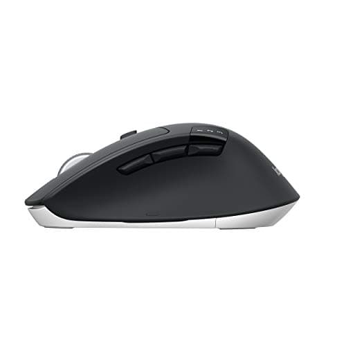 Logitech M720 Triathalon Multi-Device Wireless Mouse - Easily Move Text, Images and Files Between 3 Windows and Apple Mac Computers Paired with Bluetooth or USB, Hyper-Fast Scrolling, Black image