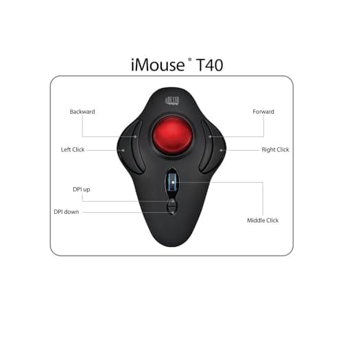 Adesso iMouse T40 Trackball Wireless Optical Mouse image
