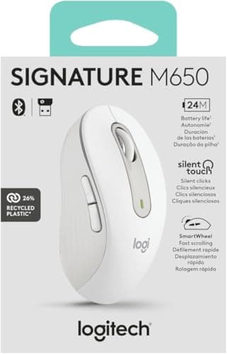 Logitech Signature M650 Bluetooth Wireless Wired Optical Mouse image