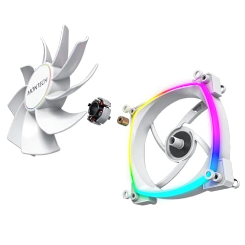 Montech RX 140mm White Addressable RGB PWM 90.5 CFM image