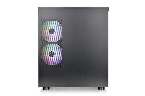 Thermaltake View 170 ARGB MicroATX Mini Tower Black Tempered Glass Side Panel image