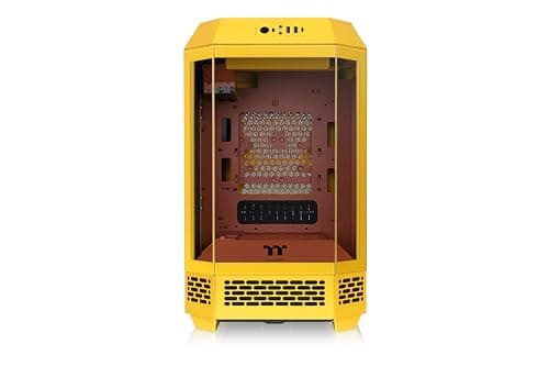 Thermaltake The Tower 250 Mini-ITX Tower Yellow / Brown with Tempered Glass Side Panel and USB 3.2 Gen 2 Type-C, USB 3.2 Gen 1 Type-A image